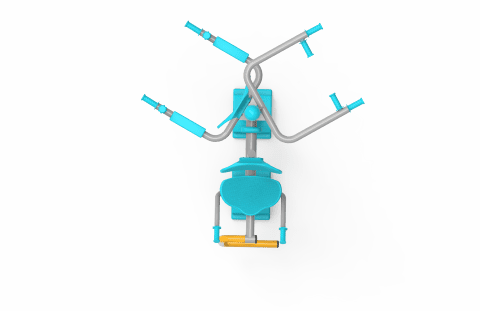 Üçlü Vucut Gelistirme Aleti KLF-19 | Dış Mekan Spor Aletleri | Erse Kent Mobilyaları